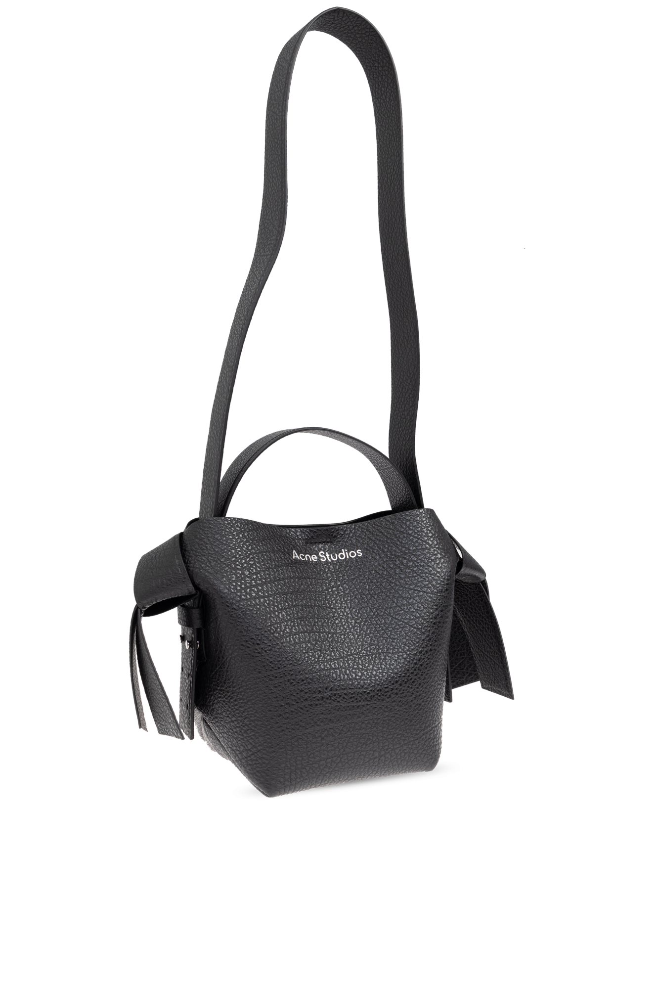 バッグ Acne Studios K Acne Studios Platt Crackled Leather Shoulder Bag | Saks